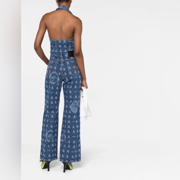 NWT Ahluwalia, Mombasa denim jumpsuit, Size 8, Blue - Picture 3 of 13
